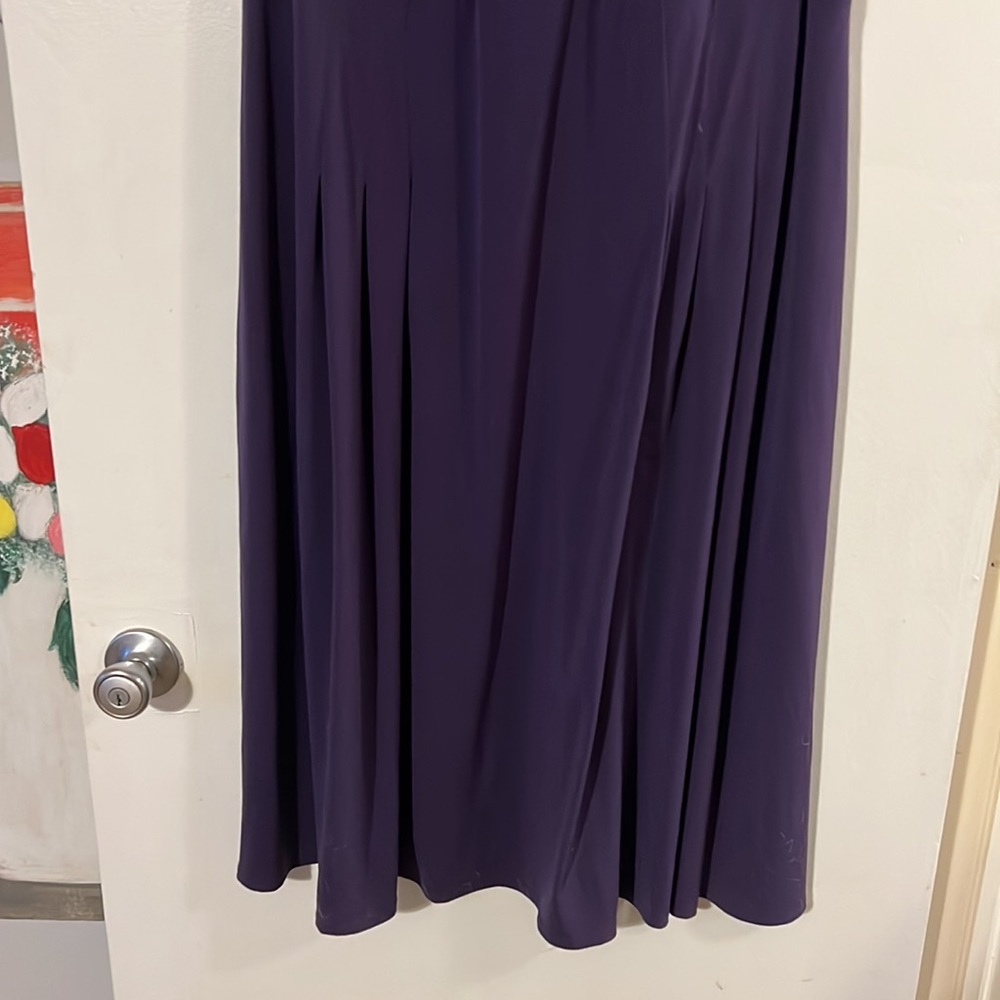 Alfani deep plum flutter sleeve dress. Flowy!! - Picture 6 of 9